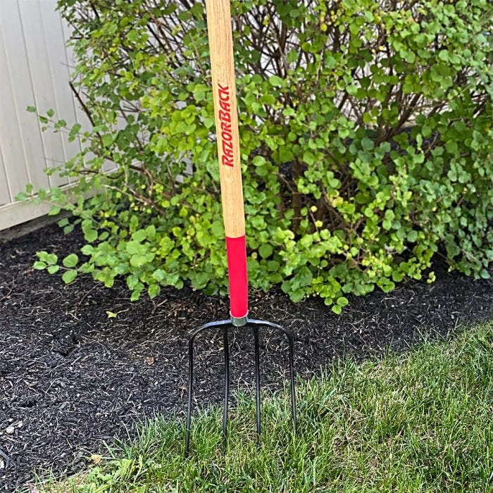 Razor-Back Forged 4-Tine Manure Fork 2 Razor-Back Forged 4-Tine Manure Fork - Image 2