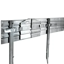 Permaloc Cleanline Aluminum Landscape Edging Mill Finish - 240' Kit (15 16' Sections, Includes 75 Stakes)