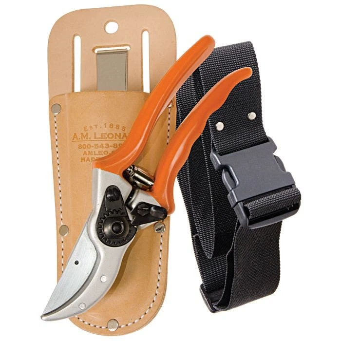 Leonard Bypass Pruner And Shear Case With Belt 1 Leonard Bypass Pruner And Shear Case With Belt