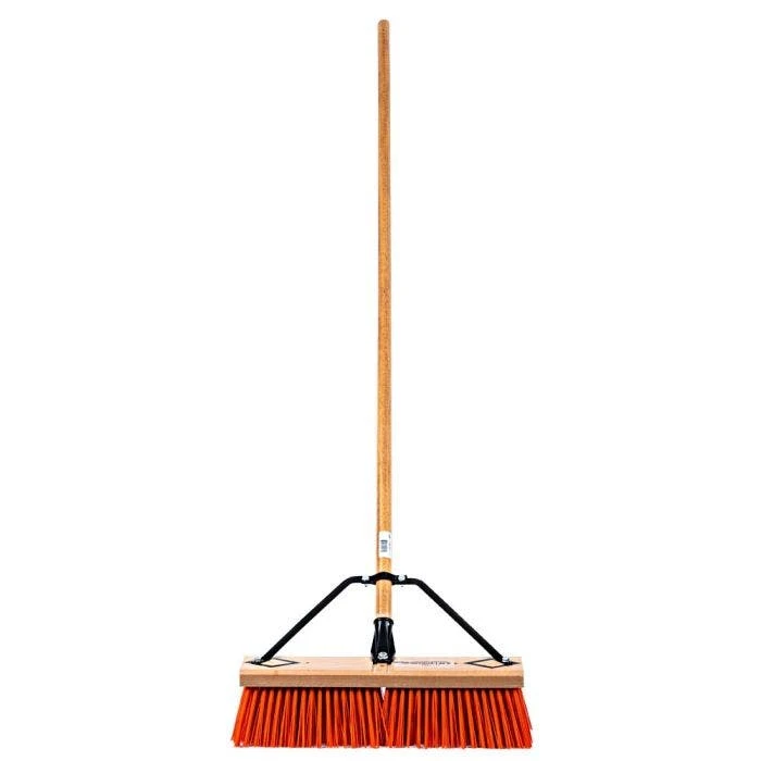 Leonard 18-Inch Heavy-Duty Push Broom With Hardwood Handle 1 Leonard 18-Inch Heavy-Duty Push Broom With Hardwood Handle
