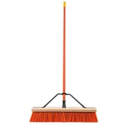 Leonard 24-Inch Heavy-Duty Push Broom With Steel Handle