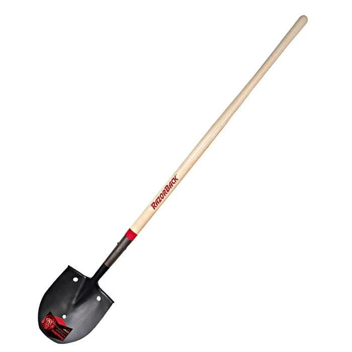 Razor-Back Rice Shovel With 48" Wood Handle 1 Razor-Back Rice Shovel With 48" Wood Handle