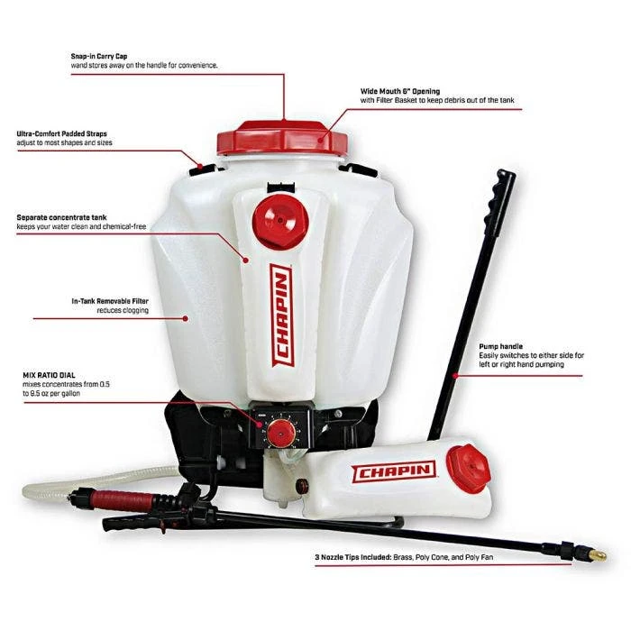Chapin Mixes On Exit 4-Gallon Backpack Sprayer 3 Chapin Mixes On Exit 4-Gallon Backpack Sprayer - Image 3