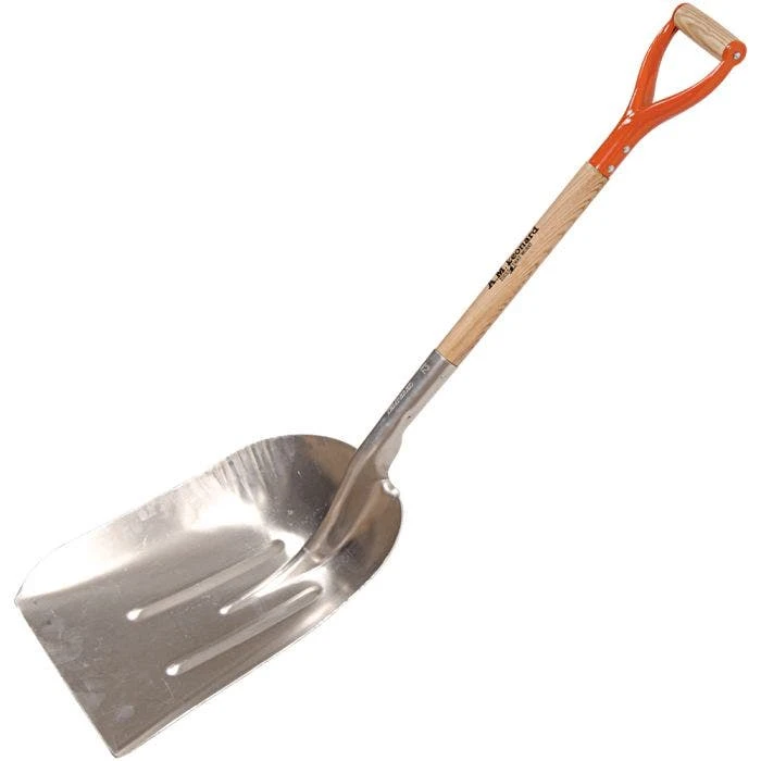 Leonard Heavy-Gauge Aluminum Scoop Shovel With 28-Inch D-Grip Handle 1 Leonard Heavy-Gauge Aluminum Scoop Shovel With 28-Inch D-Grip Handle