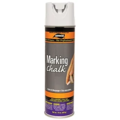 Aervoe Marking Chalk, Case Of 12 - 15oz. Cans, White