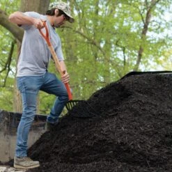 Leonard 10-Tine Forged Steel Scoop Fork With 30-Inch D-Grip Handle -Garden Store amf10 17