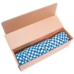 Blue And White Checkerboard Tagging Tape, Box Of 12 Rolls
