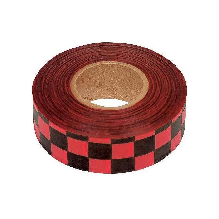 Red And Black Checkerboard Tagging Tape, Box Of 12 Rolls 2 Red And Black Checkerboard Tagging Tape, Box Of 12 Rolls - Image 2