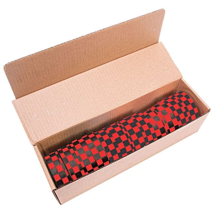 Red And Black Checkerboard Tagging Tape, Box Of 12 Rolls 1 Red And Black Checkerboard Tagging Tape, Box Of 12 Rolls