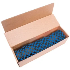 Blue And Black Checkerboard Tagging Tape, Box Of 12 Rolls