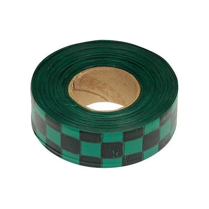 Green And Black Checkerboard Tagging Tape, Box Of 12 Rolls 2 Green And Black Checkerboard Tagging Tape, Box Of 12 Rolls - Image 2