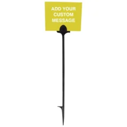 Weather Resistant Custom Application Sign, 5in X 5in, Yellow