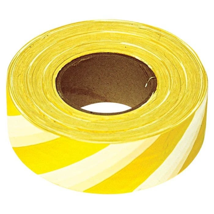 Yellow And White Candy Stripe Tagging Tape, Box Of 12 Rolls 2 Yellow And White Candy Stripe Tagging Tape, Box Of 12 Rolls - Image 2