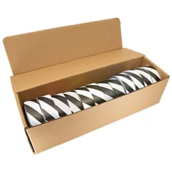 Black And White Candy Stripe Tagging Tape, Box Of 12 Rolls