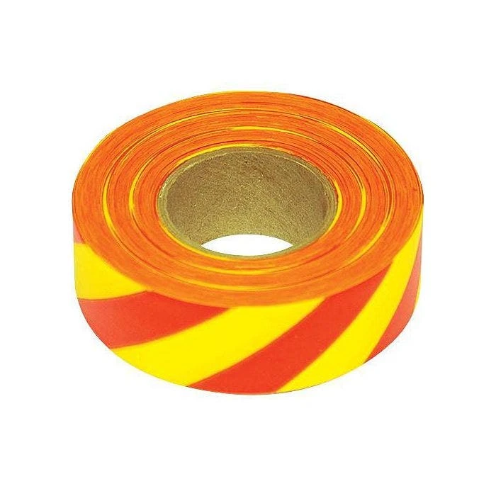 Red And Yellow Candy Stripe Tagging Tape, Box Of 12 Rolls 2 Red And Yellow Candy Stripe Tagging Tape, Box Of 12 Rolls - Image 2