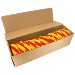 Red And Yellow Candy Stripe Tagging Tape, Box Of 12 Rolls
