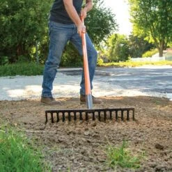 Leonard Forged Straight Rake With Tuff-Strong Handle -Garden Store fs16 4