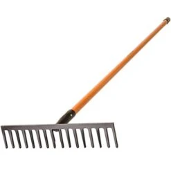 Leonard Forged Straight Rake With Tuff-Strong Handle