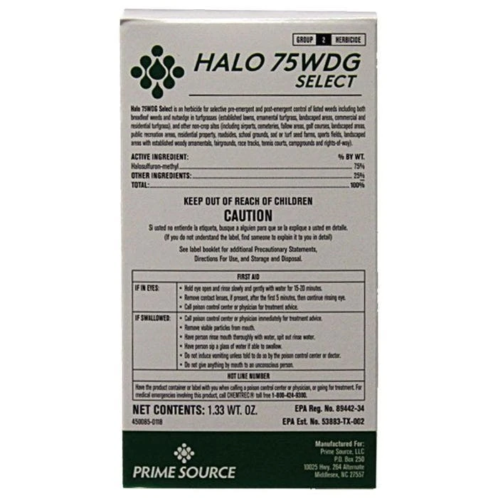 Halo 75WDG Select Sedge & Broadleaf Killer 1 Halo 75WDG Select Sedge & Broadleaf Killer