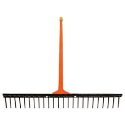 Leonard All-Steel Straight Rake With 24-Inch Head