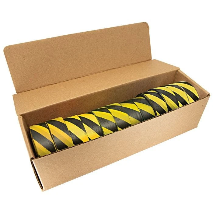 Yellow And Black Candy Stripe Tagging Tape, Box Of 12 Rolls 1 Yellow And Black Candy Stripe Tagging Tape, Box Of 12 Rolls