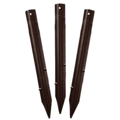 Permaloc Set Of Six 8-foot Long Sections - Bronze DuraFlex, Baked-On Finish -Garden Store pbr8 stakes