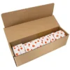 White With Orange Polka Dots Tagging Tape, Box Of 12 Rolls