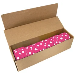 Glo-Pink With White Polka Dots Tagging Tape, Box Of 12 Rolls