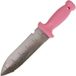 Pink Leonard Deluxe Soil Knife And Pink Traditional Bypass Pruner With Sheath -Garden Store pk2c 6