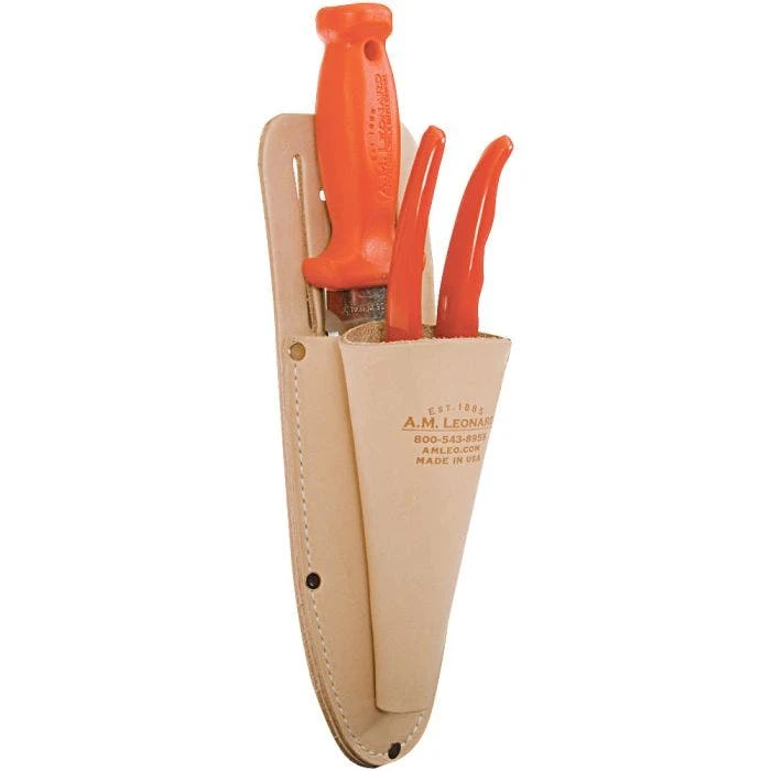 Deluxe Soil Knife, Pruner, Sheath Combo By A.M. Leonard, Lifetime Warranty 2 Deluxe Soil Knife, Pruner, Sheath Combo By A.M. Leonard, Lifetime Warranty - Image 2
