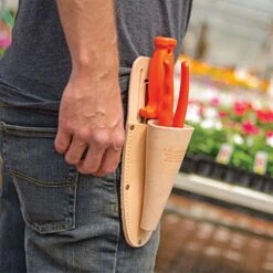 Deluxe Soil Knife, Pruner, Sheath Combo By A.M. Leonard, Lifetime Warranty 12 Deluxe Soil Knife, Pruner, Sheath Combo By A.M. Leonard, Lifetime Warranty -Garden Store pkcom 4 1