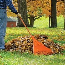 Leonard Poly Lawn Rake With Composite Handle, 24-Inch Head -Garden Store ppr24 3 1