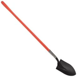 Leonard Round Point, Open Back Shovel W/ 48" Composite Handle