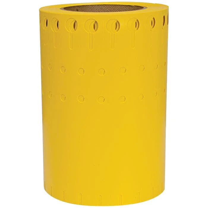 Slip 'N Lock Loop Lock Vinyl Labels 5/8in X 7in 1000/Roll Yellow 2 Slip 'N Lock Loop Lock Vinyl Labels 5/8in X 7in 1000/Roll Yellow - Image 2