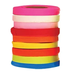 Fluorescent Tagging Tape 1/2 Inch By 150 Feet Packs Of 20